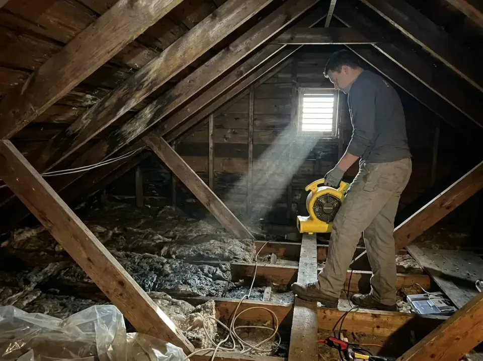 attic-water-damage-drying-proc-007 — frequently asked questions, Emergency Water Extraction & 24/7 Flood Response in Elmendo…